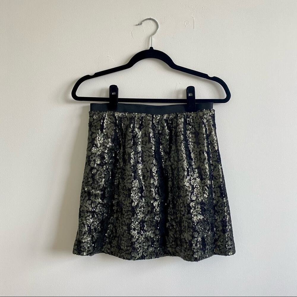 [Joe Fresh] Olive Green Sequin Mini Skirt